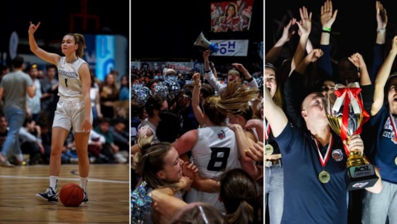 Lisa Ganhör (l.) und die JKU Astros beenden ihre erste ACSL-Saison als Champion. (Bild: Matth.bec, Lukas Zottl)