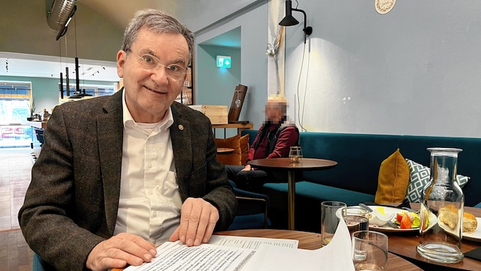 Gerald Zenker beim Interview mit der „Krone“