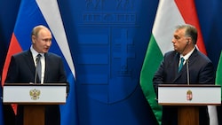 Würde Putin jetzt nach Ungarn kommen, würde Orban keinen Finger rühren, um ihn verhaften zu lassen. (Bild: Associated Press)