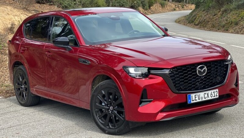 Der Mazda CX-60 ist nun auch mit einem ungewöhnlich sparsamen Sechszylinder-Diesel erhältlich. (Bild: Stephan Schätzl)