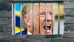 Ex-US-Präsident Donald Trump muss am Dienstag vor Gericht erscheinen. (Bild: Reuters, stock.adobe.com, Krone KREATIV (Montage))