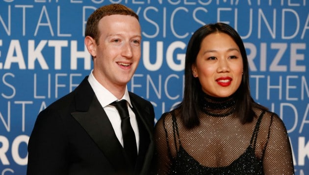 Mark Zuckerberg und seine Frau Priscilla Chan (Bild: Lachlan Cunningham / GETTY IMAGES NORTH AMERICA / AFP)