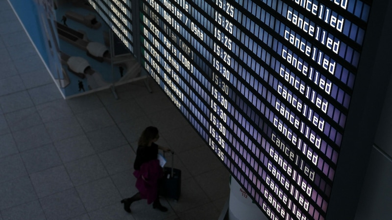 The following airports are affected by the warning strikes: Hamburg, Bremen, Hanover, Berlin, Düsseldorf, Dortmund, Cologne/Bonn, Leipzig/Halle, Frankfurt, Stuttgart and Munich. (Bild: AFP)