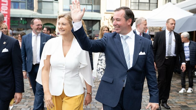 Erbgroßherzog Guillaume von Luxemburg und seine Frau Erbgroßherzogin Stephanie (Bild: www.viennareport.at)