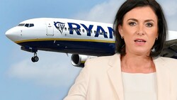 Neuer Job für Ex-Ministerin Elisabeth Köstinger ab 1. April: Sie wechselt in den Aufsichtsrat der Fluglinie Ryanair. (Bild: AFP APA Krone KREATIV,)