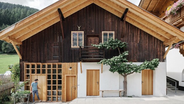 Ein alter Stadl in Fulpmes wurde in ein Wohnhaus umgebaut. (Bild: David Schreyer)
