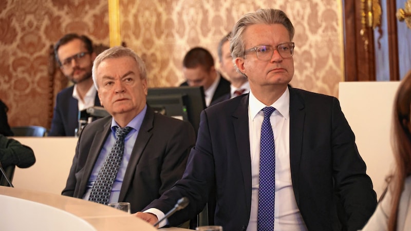 Standing behind the ban: Anton Lang (left) and Christopher Drexler (right). (Bild: Christian Jauschowetz)