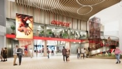 So soll das neue Cineplexx Westfield SCS am Dezember 2023 aussehen. (Bild: URW/Cineplexx)