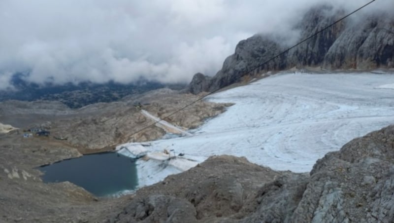 Der Schladminger Gletscher schwindet dahin (Bild aus dem Jahr 2022) (Bild: ÖAV Gletschermessdienst / Reingruber)