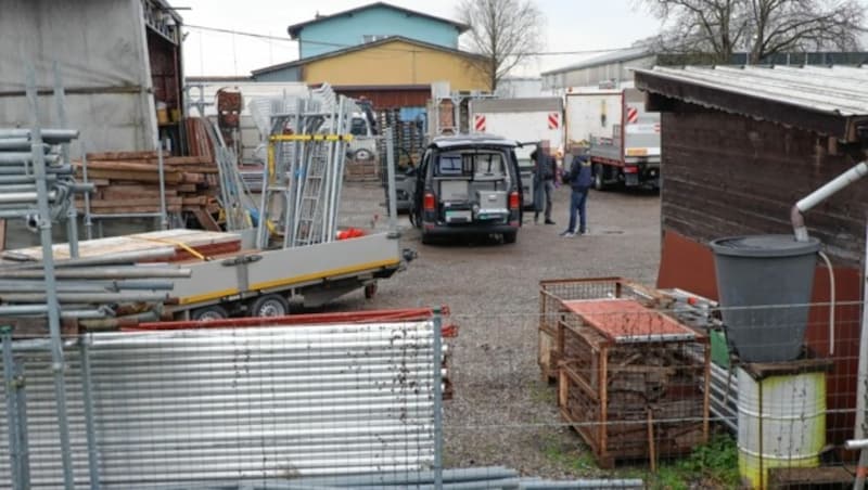 Auf diesem Lagerplatz hatte sich die Bluttat am Freitag ereignet. (Bild: laumat.at/Matthias Lauber)