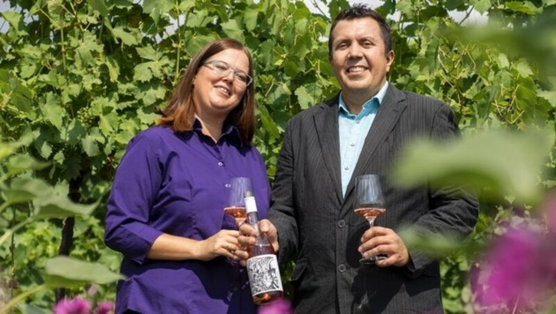 Iris und Julius Karner führen ihr Weingut in Donnerskirchen samt eines kleinen Shops für vegane und regionale Produkte. (Bild: Birgit Machtinger)