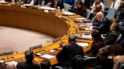 Russland bestimmt in diesem Monat die Tagesordnung im UNO-Sicherheitsrat. Die Führung in Kiew ist entsetzt. (Bild: APA/AFP/Yuki IWAMURA)