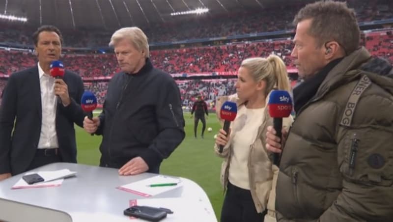 „Sky“-Experte Lothar Matthäus übte in den vergangenen Wochen massive Kritik an Oliver Kahn. Andere Insider des Klubs sehen den Führungsstil von Kahn ebenfalls sehr kritisch. (Bild: sky (screenshot))