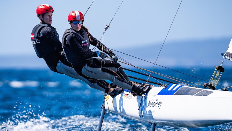 Lukas Haberl und Tanja Frank (Bild: Candidate Sailing | Dominik Matesa)