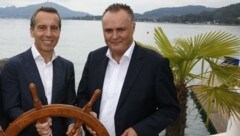 Ex-Kanzler Christian Kern berät Hans Peter Doskozil: Vielleicht drehen sie bald gemeinsam am Steuerrad. (Bild: Rojsek-Wiedergut Uta)