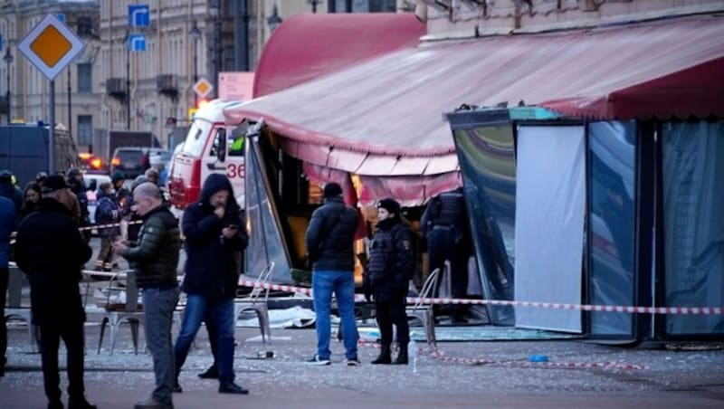 In diesem Cafè kam es zu dem Anschlag. (Bild: AP)