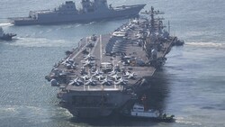 An den Manövern wird eine US-Flugzeugträgerkampfgruppe unter der Führung der USS Nimitz teilnimmt, die vergangene Woche in der südöstlichen Stadt Busan eingetroffen war. (Bild: Yonhap)