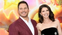 Chris Pratt mit Ehefrau Katherine Schwarzenegger (Bild: APA/AFP/VALERIE MACON)