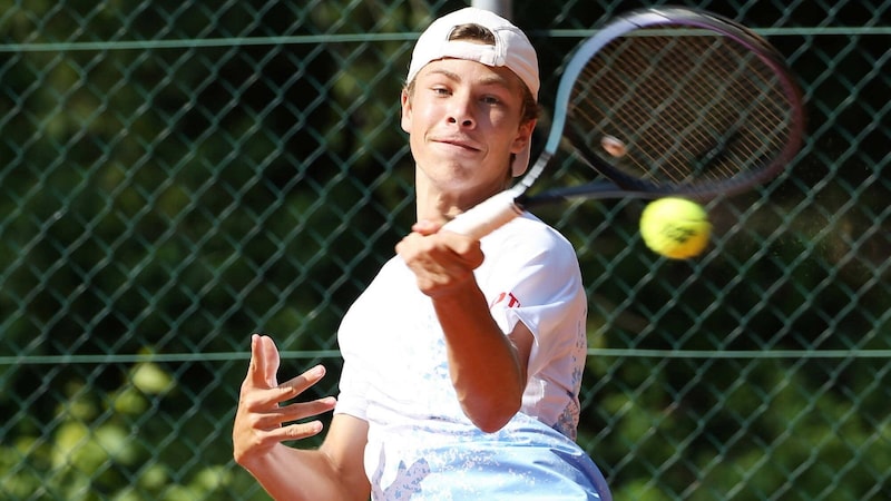 Mit nur 17 Jahren holte sich Joel Schwärzler den ersten ITF-Titel seiner Karriere. (Bild: GEPA pictures)