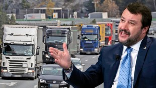 Salvini sind die Tiroler Anti-Transitmaßnahmen schon länger ein Dorn im Auge.