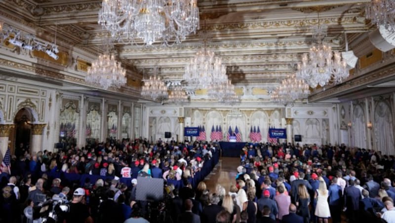 Der Prunksaal im Golfclub Mar-a-Lago (Bild: Associated Press)