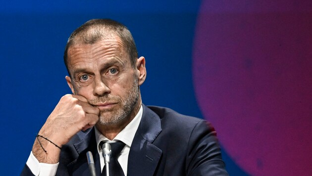 UEFA-Präsident Aleksander Ceferin (Bild: APA/AFP/PATRICIA DE MELO MOREIRA)
