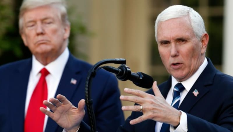 Zwischen Pence und Trump kam es beim sogenannten Sturm aufs Kapitol zum endgültigen Bruch. (Bild: Associated Press)