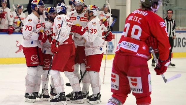 Der EC Red Bull Salzburg trifft im Finale der Eishockeyliga am Donnerstagabend auf Bozen. (Bild: Andreas Tröster)