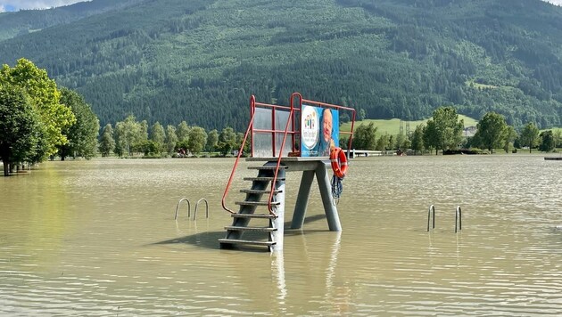 Uttendorf bei der Hochwasserkatastrophe 2021 (Bild: Hölzl Roland)