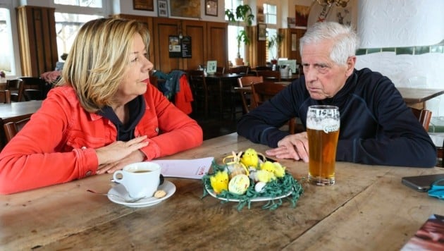 Franz Küberl im Gespräch mit Conny Bischofberger (Bild: Christian Jauschowetz)