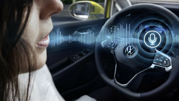 Kein neues Auto kommt mehr ohne Sprachbedieung aus. (Bild: Volkswagen)