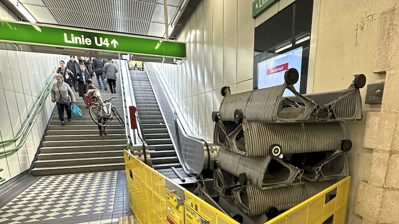 Twelve escalators are also to be replaced this year. (Bild: privat)