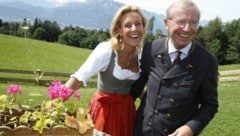 Der amtierende Landeshauptmann Wilfried Haslauer ist in dritter Ehe mit Anwältin Christina (ehem. Rößlhuber) verheiratet. (Bild: Tschepp Markus)