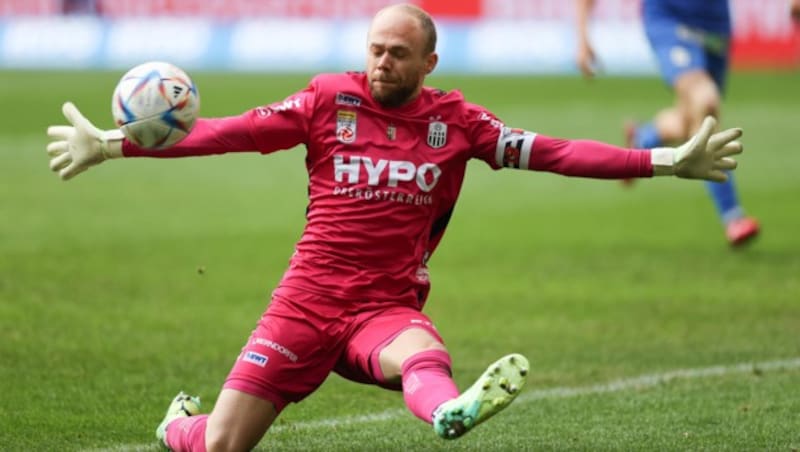 Vergangene Saison stand Schlager noch beim LASK im Tor. (Bild: GEPA pictures)