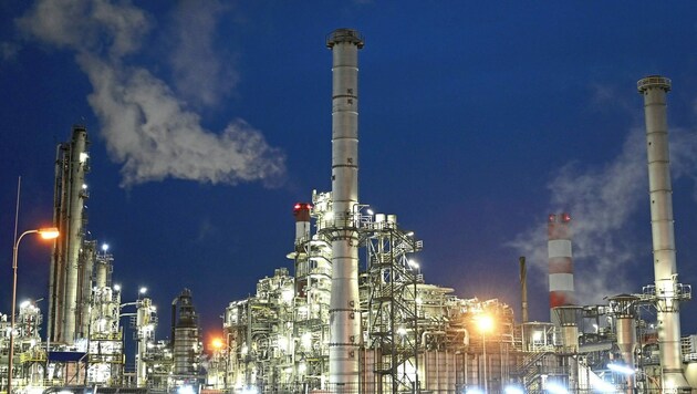 Die OMV-Raffinerie in Schwechat (Bild: Wolfgang Spitzbart)