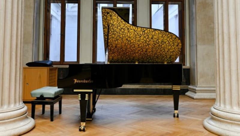 Das ebenso umstrittene wie teure Grand Piano im Parlament (Bild: APA/HANS KLAUS TECHT)