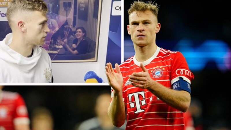 Der VIP-Fan machte sich über Bayern-Star Joshua Kimmich lustig. (Bild: AP, Ran Fußball)