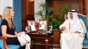 Eva Kaili, aquí de visita en Qatar, es la cara más destacada del escándalo.  (Imagen: AFP)