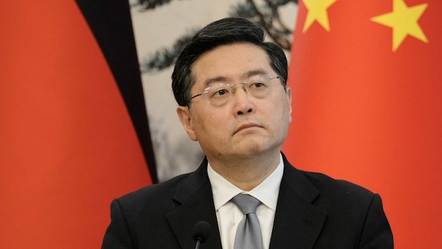 Chinas Außenminister Qin Gang (Bild: Suo Takekuma/Pool/AFP)