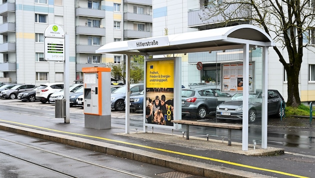 Die Haltestelle Hillerstraße wurde zur „Hitlertraße“. (Bild: Dostal Harald)