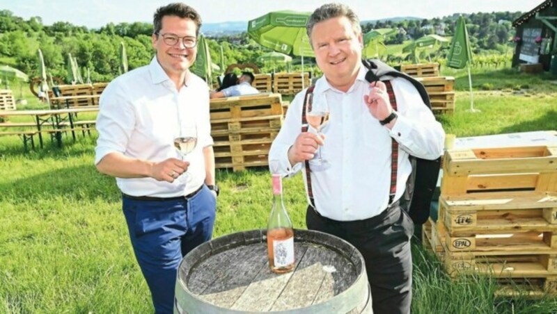 Die Buschenschanken gehören laut Bürgermeister Michael Ludwig und Stadtrat Jürgen Czernohorszky (beide SPÖ) „zum Lebensgefühl unserer Stadt“. (Bild: C.Jobst/PID)