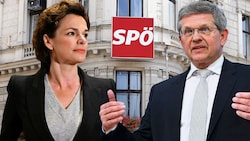 Sollte sich Pamela Rendi-Wagner als SPÖ-Chefin behaupten, wird sie ihr Team in der Parteizentrale umbauen. Bundesgeschäftsführer Christian Deutsch, der häufig in der Kritik steht, wird einen Co-Geschäftsführer zur Seite gestellt bekommen. (Bild: APA, Krone KREATIV)