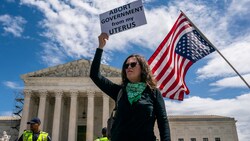 Hunderte demonstrierten vor dem US-Supreme Court für ihr Recht auf Abtreibung. (Bild: AP)