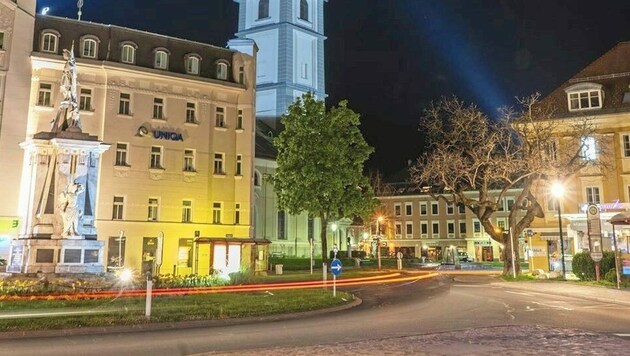 In der Nähe der Stadtpfarrkirche entdeckten Passanten die Schildkröten. (Bild: Franz Huditz)