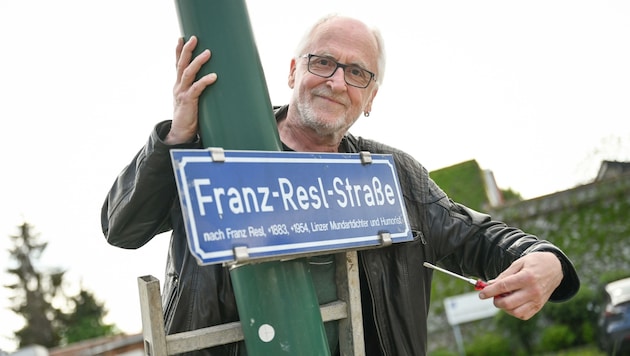 Antifa-Chef Werner Retzl verlangt für drei Straßen neue Namen. (Bild: Wenzel Markus)