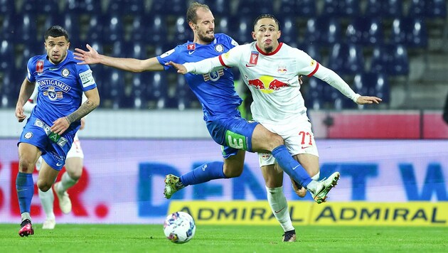 Stellt Sturm Graz Serienmeister Red Bull Salzburg ein Bein? (Bild: GEPA pictures)