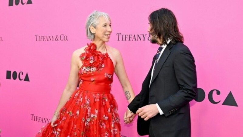 Alexandra Grant und Keanu Reeves (Bild: APA/AFP/John Sciulli/Getty Images for The Museum of Contemporary Art)