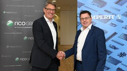 RICO-Group-Mitgründer Alfred Griesbaum (l.) und Semperit-Chef Karl Haider. (Bild: Tatiana Böcksteiner)