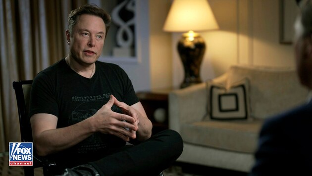 Gegenüber dem US-Sender Fox News verkündete Musk seine Pläne für eine „maximal wahrheitssuchende Künstliche Intelligenz“. (Bild: AP)