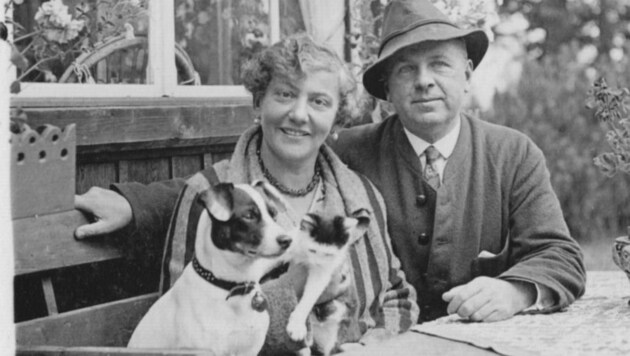 Das Ehepaar Teubler 1930 in noch glücklichen Zeiten (Bild: Tiroler Pfadfinder Archiv)